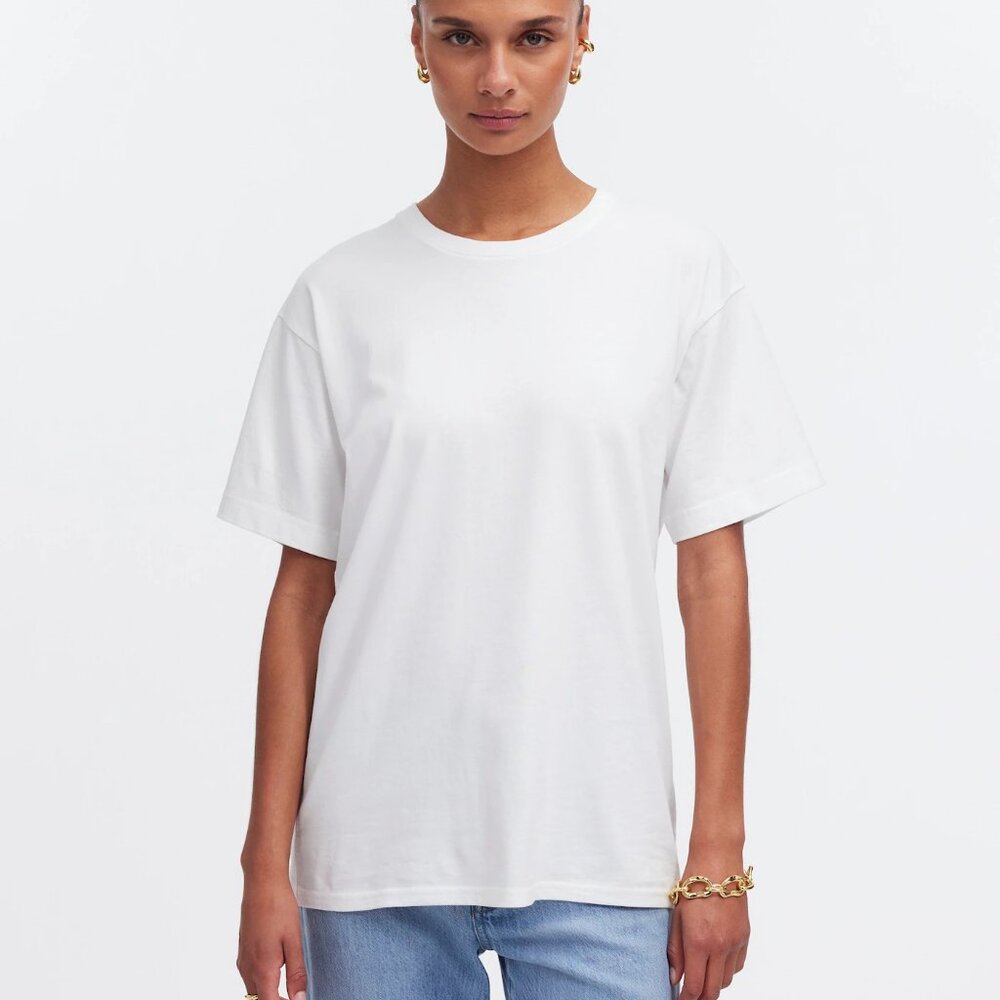 Madewell oversized cotton crew neck tee